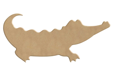 Crocodile en bois à décorer - Animaux en bois – 10doigts.fr