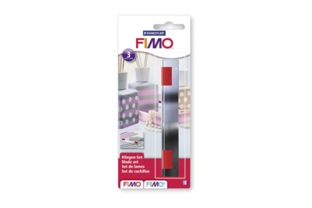 Cutter Fimo - 3 lames identiques - Outils de Modelage – 10doigts.fr