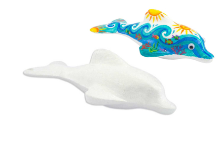 dauphin en polystyrène océan - Animaux en polystyrène – 10doigts.fr