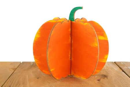 Deco Halloween Bois Citrouille - Supports d'Halloween à décorer – 10doigts.fr