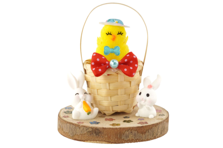 Déco Paques figurine lapin - Accessoires déco Pâques – 10doigts.fr