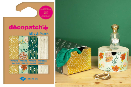 Decopatch Mix - 4 feuilles "Foil" - Papiers Décopatch – 10doigts.fr
