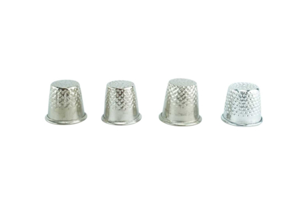 Dés à coudre - 4 tailles assorties - Outils de mercerie – 10doigts.fr