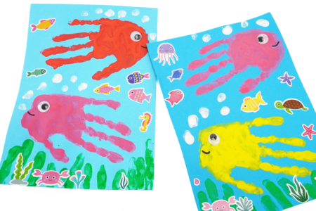 dessin poisson activité bébé - Activités manuelles Été – 10doigts.fr