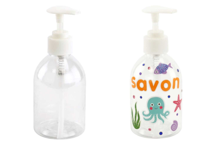 Distributeur de savon en plastique - Plastique Transparent – 10doigts.fr