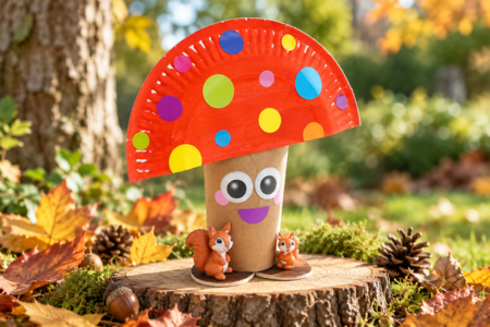 DIY champignon automne enfants - Activités manuelles d'automne – 10doigts.fr