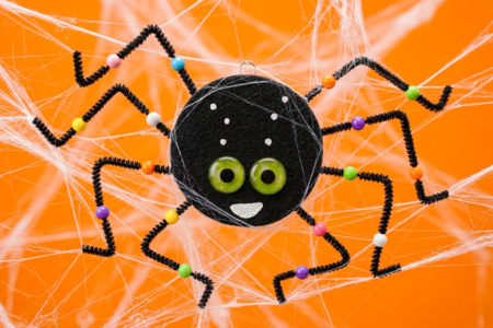 DIY facile araignée halloween - Activités manuelles Halloween – 10doigts.fr
