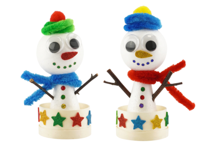 DIY facile bonhomme de neige enfnants - Activités manuelles bricolages de Noël – 10doigts.fr