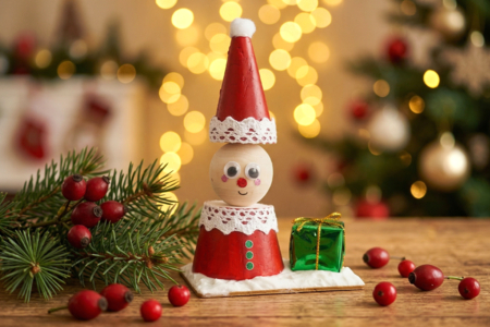 DIY lutin Noël - Activités manuelles personnages de Noël – 10doigts.fr