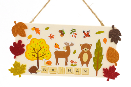DIY plaque de porte chambre d'enfants - Activités manuelles Automne – 10doigts.fr