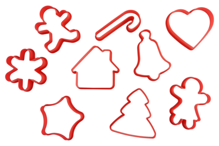 Emporte-pièces de Noël en plastique - Emporte-pièces créatifs pour enfants – 10doigts.fr