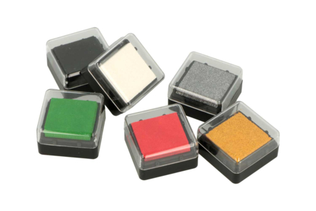 Encreurs couleurs de Noël - 6 couleurs - Encreurs – 10doigts.fr