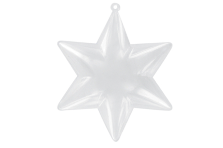 Étoiles en plastique transparent - 10 pièces - Plastique Transparent – 10doigts.fr