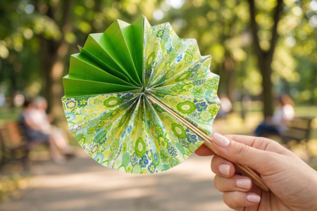 éventail DIY enfants activité été - Activités manuelles Été – 10doigts.fr