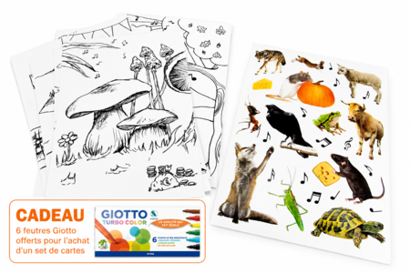 fables cartes - Kits créatifs avec gommettes : le plein d’idées pour les petits artistes – 10doigts.fr