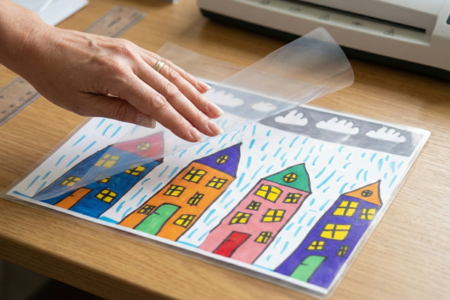 feuilles à plastifier - Accessoires créatifs de bureau – 10doigts.fr