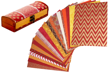 Papiers Indiens,Collection Mumbai - 20 feuilles artisanales - Papier artisanal naturel – 10doigts.fr
