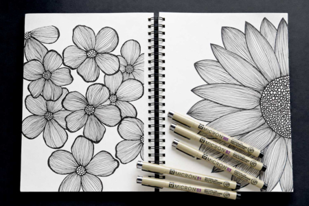 Feutres fineliners Sakura zentangle - Feutres calibrés et fineliners pour le dessin de précision – 10doigts.fr