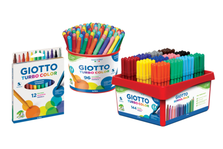 Feutres Giotto Turbo Color - Pointe moyenne - Feutres pointes moyennes – 10doigts.fr
