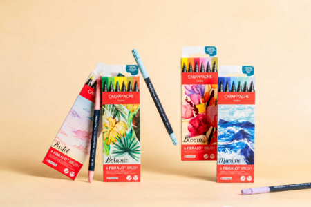 Feutres pinceaux Fibralo Brush, Caran d'Ache - Feutres pinceaux : précision et souplesse pour dessiner – 10doigts.fr