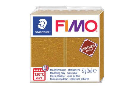 Fimo Effet Cuir - Ocre - Pâtes Fimo Effect – 10doigts.fr