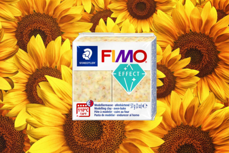 Fimo effect botanique tournesol - jaune 170 - Pâtes Fimo Effect – 10doigts.fr