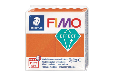 Fimo effect - Orange métal - Pâtes Fimo Effect – 10doigts.fr