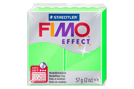 Fimo Effet Néon - Vert - Pâtes Fimo Effect – 10doigts.fr