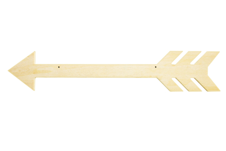 Flèche en bois - 40 cm - Plaque de porte – 10doigts.fr
