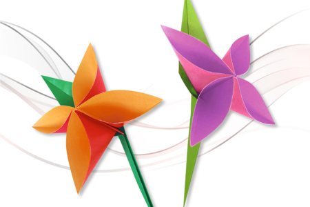 fleur origami - Papiers Origami – 10doigts.fr