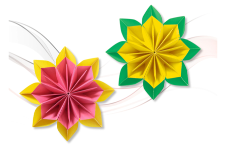 fleurs origami - Papiers Origami – 10doigts.fr