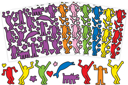 Motifs "La bamboche" en carte forte colorée - 250 formes - Décorations en papier – 10doigts.fr