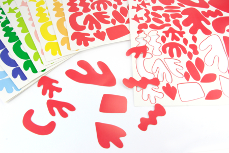 Formes abstraites en carte forte colorée - 930 formes - Kits créatifs en Papier – 10doigts.fr