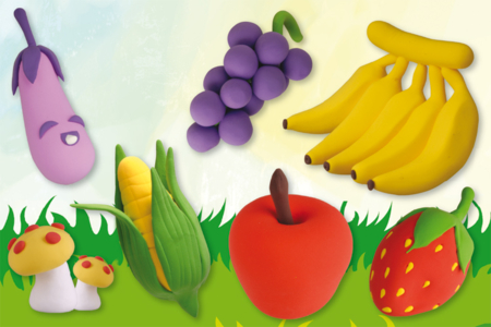 Fruits et légumes en pâte à modeler Soft Clay - Modelage – 10doigts.fr