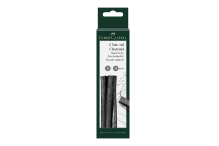 Fusain naturel Pitt 9-15 mm - Crayons graphite et mines pour le dessin – 10doigts.fr