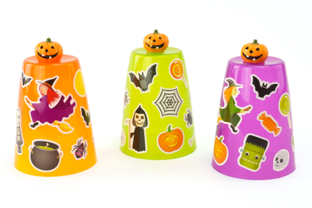 gobelets lumineux pour Halloween DIY enfants - Activités manuelles Halloween – 10doigts.fr