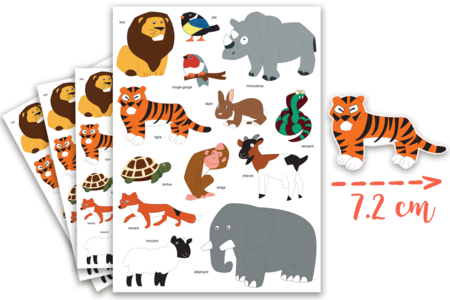 Maxi lot gommettes "Apprentissage" - 788 gommettes - Gommettes Animaux – 10doigts.fr