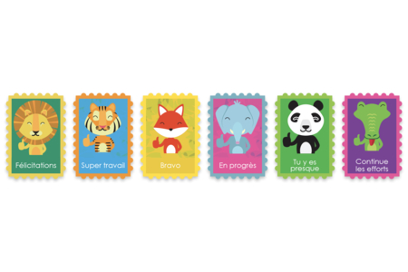 Gommettes d'encouragements - 360 timbres - Méga packs créatifs – 10doigts.fr