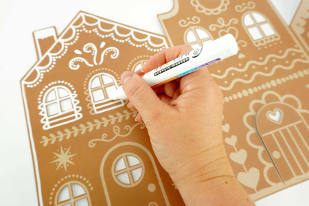 Grand village de Noël à dessiner - Crèches et villages de Noël à fabriquer – 10doigts.fr