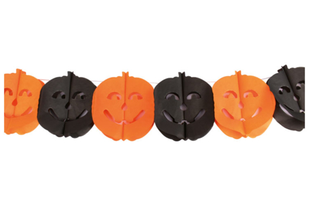 Guirlande de citrouilles en papier - 3 m - Décorations d'Halloween – 10doigts.fr