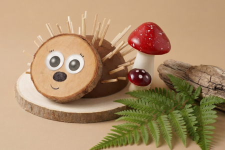 hérisson activité manuelle enfants automne - Activités manuelles Automne – 10doigts.fr