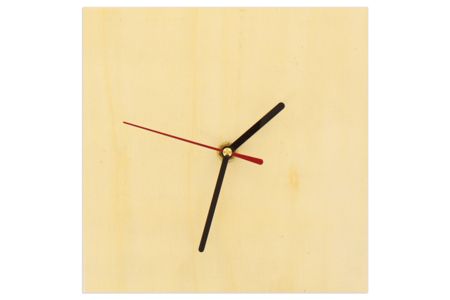 Horloge carrée en bois - Horloges en bois – 10doigts.fr