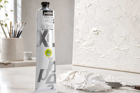 Huile fine Pébéo, Blanc de Titane - 200 ml - Peinture à l'huile Beaux-Arts – 10doigts.fr