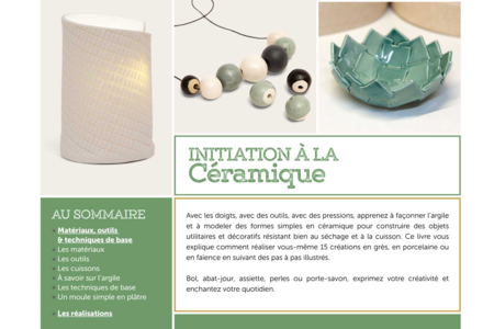 Livre : Initiation à la céramique - Livres Modelages, Fimo... – 10doigts.fr