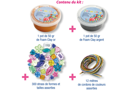 Kit Colliers Médaillons - 12 réalisations - Pâtes à modeler qui sèchent à l'air – 10doigts.fr