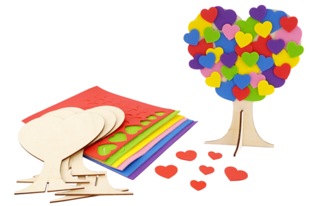 Kit Arbres de l'amour bois - 4 pièces - Objets bois pour la maison – 10doigts.fr