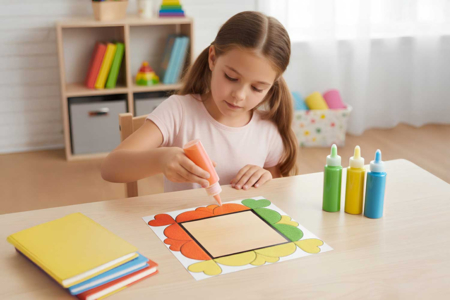 kit Cadres carrés à sabler - 4 pièces - Cadres et clips photos : des supports uniques pour afficher vos souvenirs – 10doigts.fr