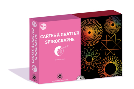 Coffret cartes à gratter - Spirographe - Coffret Coloriage et Dessin – 10doigts.fr