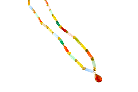 Kit collier marbré à fabriquer - Colliers et chaines – 10doigts.fr