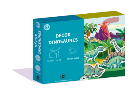 Coffret Dinosaures - Construction et Plastique magique - Coffret de Construction en 3D – 10doigts.fr